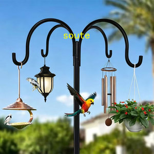 Support de poteau d'alimentation pour oiseaux réglable et robuste avec base à 5 branches, idéal pour l'extérieur - Product Image 1