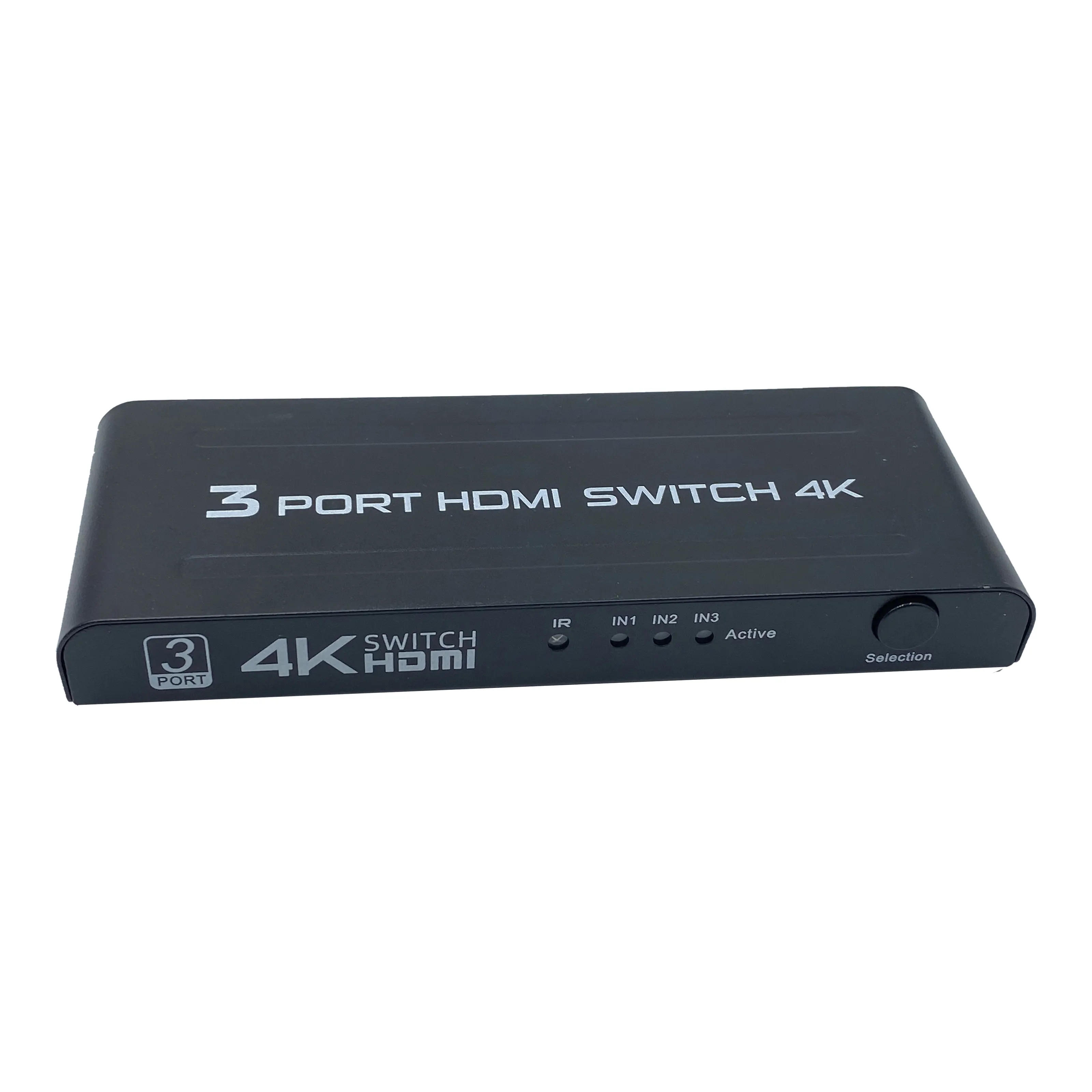 스위치 박스 SY S-SW-4K-301 3x1 포트 4K HDMI 1.4 블랙 PVC 판지 상자 Aoc 모니터 재고 3 in 1 OUT 4K HDMI 스위치 니켈 도금