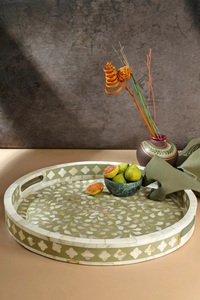 Plateau de service artisanal en nacre de qualité supérieure pour la maison, l'hôtel, le restaurant et les cadeaux de mariage à vendre - Product Image 2