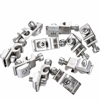 Collier de serrage intermédiaire solaire en aluminium pour panneaux photovoltaïques de 30/35/40/45 mm – Accessoires pour système de montage solaire