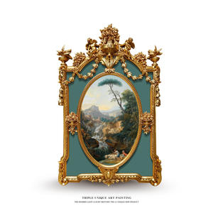 Paesaggio classico francese pittura a olio stile europeo moderno corridoio murale per <span class=keywords><strong>camera</strong></span> <span class=keywords><strong>da</strong></span> <span class=keywords><strong>letto</strong></span> di fascia alta ornamento portico pittura per - Product Image 2