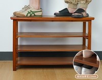 Armoire à chaussures d'intérieur en bois massif avec banc de porte anti-poussière pour enfants pour changer de chaussures pour la cuisine