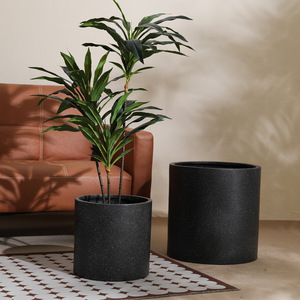Maceta Nórdica Cilíndrica <span class=keywords><strong>de</strong></span> Gran Calibre <span class=keywords><strong>de</strong></span> Magnesio, Acabado Mate Oxidado, <span class=keywords><strong>para</strong></span> Plantas <span class=keywords><strong>Grandes</strong></span>, Decoración <span class=keywords><strong>de</strong></span> Sala <span class=keywords><strong>de</strong></span> Estar y <span class=keywords><strong>Jardín</strong></span> - Product Image 2