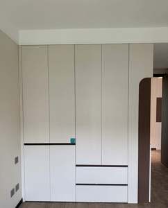 Modern Bedroom Closet <b>Wardrobe</b> With Drawers and Shelves for Apartment Rooms - Product Image 2