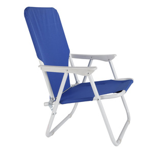 Chaise de plage pliable pour adultes, chaise de plage légère avec bretelles, chaises de plage à dossier haut avec accoudoirs rigides - Product Image 2