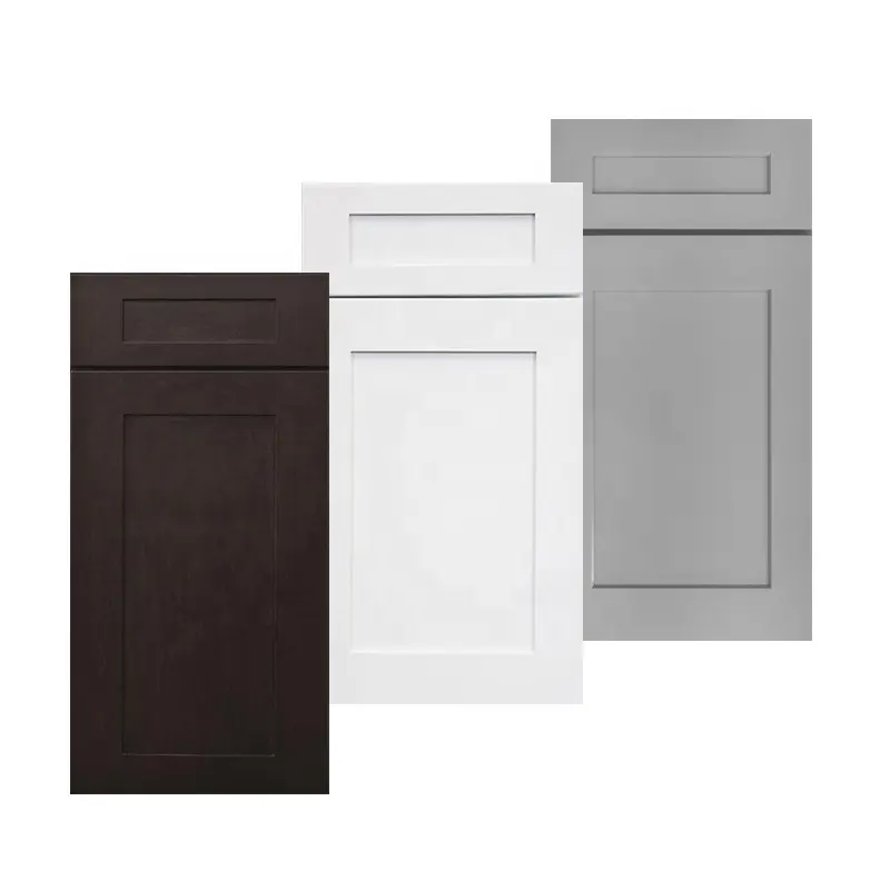 USA Big Box Store Style Wood Curved Modular Wholesale Shaker Door Kitchen Cabinet and Drawer Front from China Manufacturer