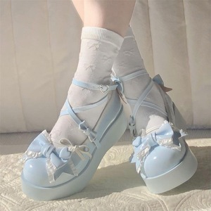 Zapatos de Mujer con Plataforma y Suela Gruesa de Lujo 2026, Zapatos de Vestir Elegantes con Lazo, Estilo Preppy, para Fiestas - Product Image 5