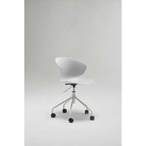 CHAISE POURTOUCHANTE EN MÉTAL ET POLYPROPYLÈNE BLANC - Product Image 1
