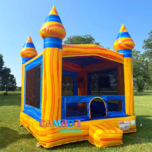 Château gonflable pour enfants, personnalisable, avec motif marbré, protection UV, ignifuge, imperméable, écologique, facile à utiliser - Product Image 5