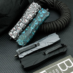 مخصص للتخييم <span class=keywords><strong>OTF</strong></span> مع مقبض بلاستيكي ABS مقبض جيب EDC درجة ديي تصنيع المعدات الأصلية دعم توريد المصنع مباشرة - Product Image 4