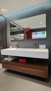 Vintage Vanity <b>Cabinet</b> with Bathroom Wooden Board Vanity Modern Style Bathroom <b>Cabinet</b> Single - Product Image 5