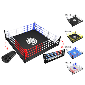 Ring de Boxeo Plegable ONEMAX de 4x4m, Montaje Rápido en 1 Minuto, Portátil y Listo para Competencia, para Gimnasio/Hogar, Compatible con Logotipo Personalizado - Product Image 3