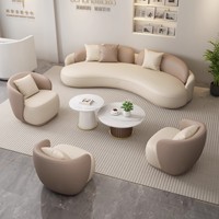 Ensemble de canapés en tissu éponge durable, moderne et écologique, pour hôtel/villa, salon, avec couleurs personnalisables