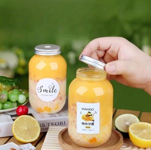 500ml 650ml 지방 방지 원형 PET 식품 등급 재사용 가능 플라스틱 버블티 병 (알루미늄 뚜껑 및 빨대 포함) - Product Image 2