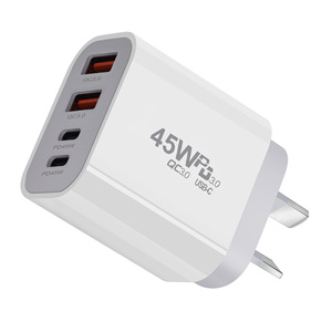 45W Multi Port Charger PD3.0 QC3.0 USB-<b>C</b> Fast <b>Charging</b> For Laptop White - Product Image 4