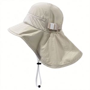 Chapeau Bob Large Bord en Polyester pour Enfants, Protection UV, Imperméable, Personnalisable, Idéal Plage et Extérieur - Vente en Gros - Product Image 6