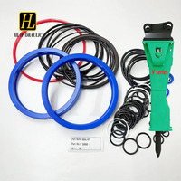 Kit de joints pour brise-roche hydraulique V2500 pour pelle hydraulique et chargeuse-pelleteuse, silencieux pour brise-roche hydraulique