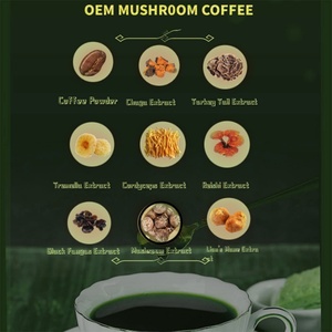 Café Instantáneo Orgánico de Champiñones Tostado Oscuro de Alta Calidad, Mejor Energía para Adultos, Café de Champiñones - Product Image 4