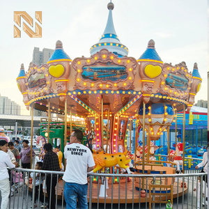 Carrousel à chevaux antique Nova Rides 16 places en fibre de verre et acier – Manèges de fête foraine pour adultes à vendre – <span class=keywords><strong>Prix</strong></span> des manèges de divertissement - Product Image 3