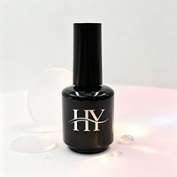 Flacon cosmétique vide en verre transparent ou noir de 5 ml, 8 ml, 10 ml, 15 ml pour vernis à ongles ou huile, avec bouchon pinceau et capuchon rose