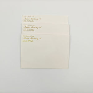 Cartes de visite personnalisées en papier couché or 15x10cm 300g, écologiques, avec logo de luxe, en papier recyclé, carte de remerciement - Product Image 4