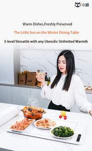 Mới sạch điện thực phẩm nóng lên khay nhanh chóng sưởi ấm Khay Mat có thể gập lại Silicone thực phẩm ấm hơn nóng lên khay - Product Image 5