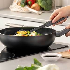 Fackelmann Statement Wok Pan 28 cm Double Structure en nid d'abeille chinoise Revêtement antiadhésif en céramique d'aluminium recyclé - Product Image 1