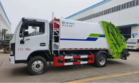 Camion à ordures compacteur Dongfeng 7CBM 4x2 pour l'assainissement municipal