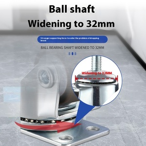 Rodas de <span class=keywords><strong>Caster</strong></span> Universais de Borracha Silenciosas de 0,8 Polegadas para Direção Fácil - Product Image 3