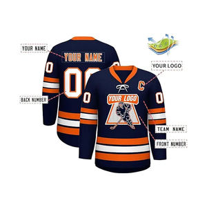 Meilleur prix Design personnalisé maillot de hockey sur glace pour hommes impression par sublimation sans transfert de chaleur vêtements d'équipe de club - Product Image 4