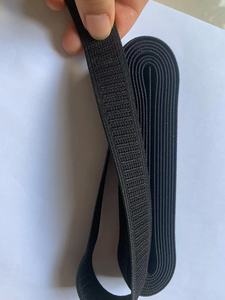 Campione gratuito 2 cm nastro elastico tessuto Non rotolante con nastro elastico tessuto antiscivolo bianco nero - Product Image 4