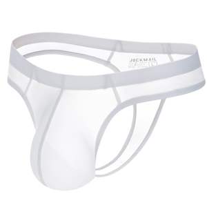 JOCKMAIL — caleçon sexy en microfibre ultra-mince, string en soie glacée, sous-vêtement pour hommes, boxer de grande poche, U convexe - Product Image 1