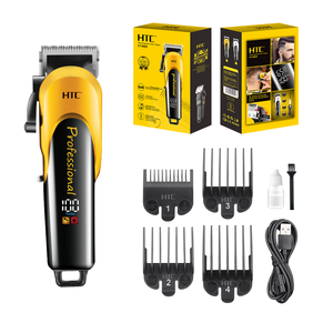 Cortadora de <span class=keywords><strong>pelo</strong></span> <span class=keywords><strong>profesional</strong></span> HTC, cuchilla de cerámica, cortadora de peluquero inalámbrica eléctrica recargable para hombres, <span class=keywords><strong>máquina</strong></span> para <span class=keywords><strong>cortar</strong></span> cabello - Product Image 2