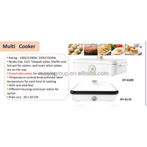 Asador Eléctrico Redondo Premium sin Humo con Tapa para Cocinar en Mesa, Hogar y Encimera de Apartamento - Product Image 4