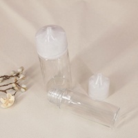 Flacon compte-gouttes en plastique PET transparent noir de 10 ml à 20 ml, emballage antivol, capacité de 50 ml, vente en gros