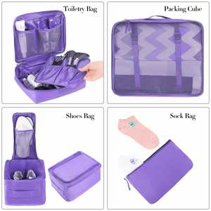 Lightweight Travel Accessories 8 Set Space Saving Luggage Packing <b>Cubes</b> - Product Image 4