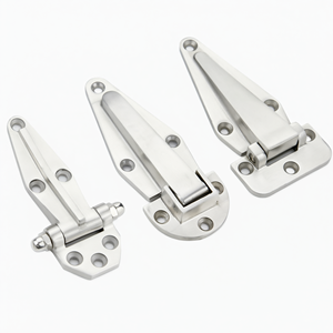 Charnière plate en acier inoxydable à 90 degrés, quincaillerie de porte en alliage de zinc pour chambre froide et réfrigération - Product Image 1