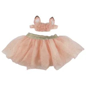 Vêtements en vrac pour bébés Jupe tutu en tulle à superpositions Ensemble bandeau pour bébés filles Photographie Princesse Jupe Hairband