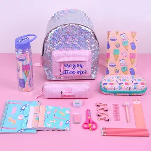Back To School Pink Kit Great Bundle Includes Several Essentials School Supplies Stationery Set for Girls