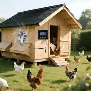 Ventilateur solaire multi-usage 2500 mAh avec <span class=keywords><strong>batterie</strong></span> - Idéal <span class=keywords><strong>pour</strong></span> les poulaillers, les chenils, les enclos à porcs - Product Image 4