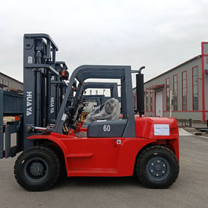 Carretilla elevadora de motor japonés de alta calidad, 5 toneladas, 6 toneladas, 7 toneladas, diésel, alta configuración, carretilla elevadora Huaya, palanca de cambios lateral, mástil Triplex - Product Image 1
