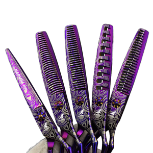 Tijeras de Peluquería de Acero Inoxidable de 6.0 Pulgadas para Desbastar, para Diestros, con 30 Dientes, Calidad Superior, Corte Fácil - Product Image 1