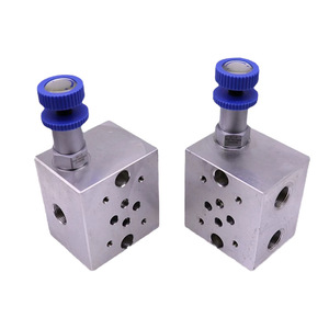 Válvula de cartucho para bloque de colector hidráulico 02-1W+RV 03-1W+RV de dos vías, 315 bar, 60 L/min, hierro fundido, puerto de 1/4 pulgada para sistemas hidráulicos - Product Image 2