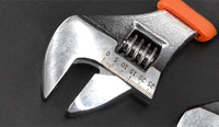 Clé mixte réglable de 6 pouces avec poignée courte Outils de gros d'usine Logo personnalisé Support OEM pour les projets de bricolage