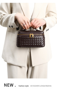 New Type Women Woven Bag Fashionable Trend Women's Handmade Bag Braided Bag Tote <b>Handbags</b> for Women Lady <b>Handbag</b> for winter - Product Image 6