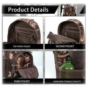 Zaino da Caccia Mimetico <span class=keywords><strong>per</strong></span> Arco o <span class=keywords><strong>Fucile</strong></span> con Supporto, Ideale <span class=keywords><strong>per</strong></span> Caccia, Campeggio ed Escursionismo - Product Image 3