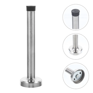 Modern Floor <b>Door</b> <b>Stopper</b> 7.5cm Solid Stainless Steel Base Rubber Tip Easy Installation Prevent <b>Slamming</b> Damage for Bedroom - Product Image 2