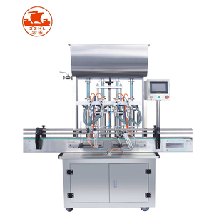 Linea di riempimento automatica di liquido <span class=keywords><strong>e</strong></span> pasta per olio miele liquido per bucato succo di profumo tappatura ed etichettatrice - Product Image 4