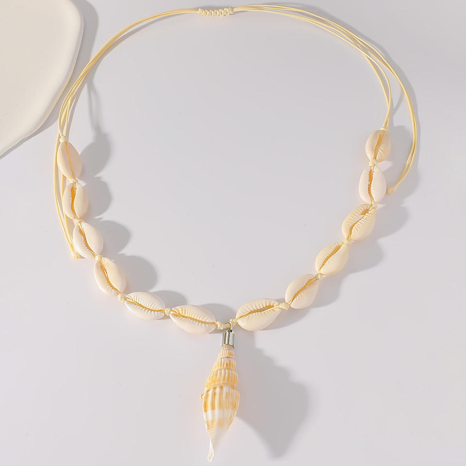 Natural Rocks And Shells Natural Shell Necklace European American-style Minimalist Accessories ...