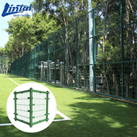 Clôture périmétrique durable pour terrain de football, panneau en maille galvanisée, modulaire sur mesure, terrains de sport extérieurs, aires de jeux scolaires, sécurité